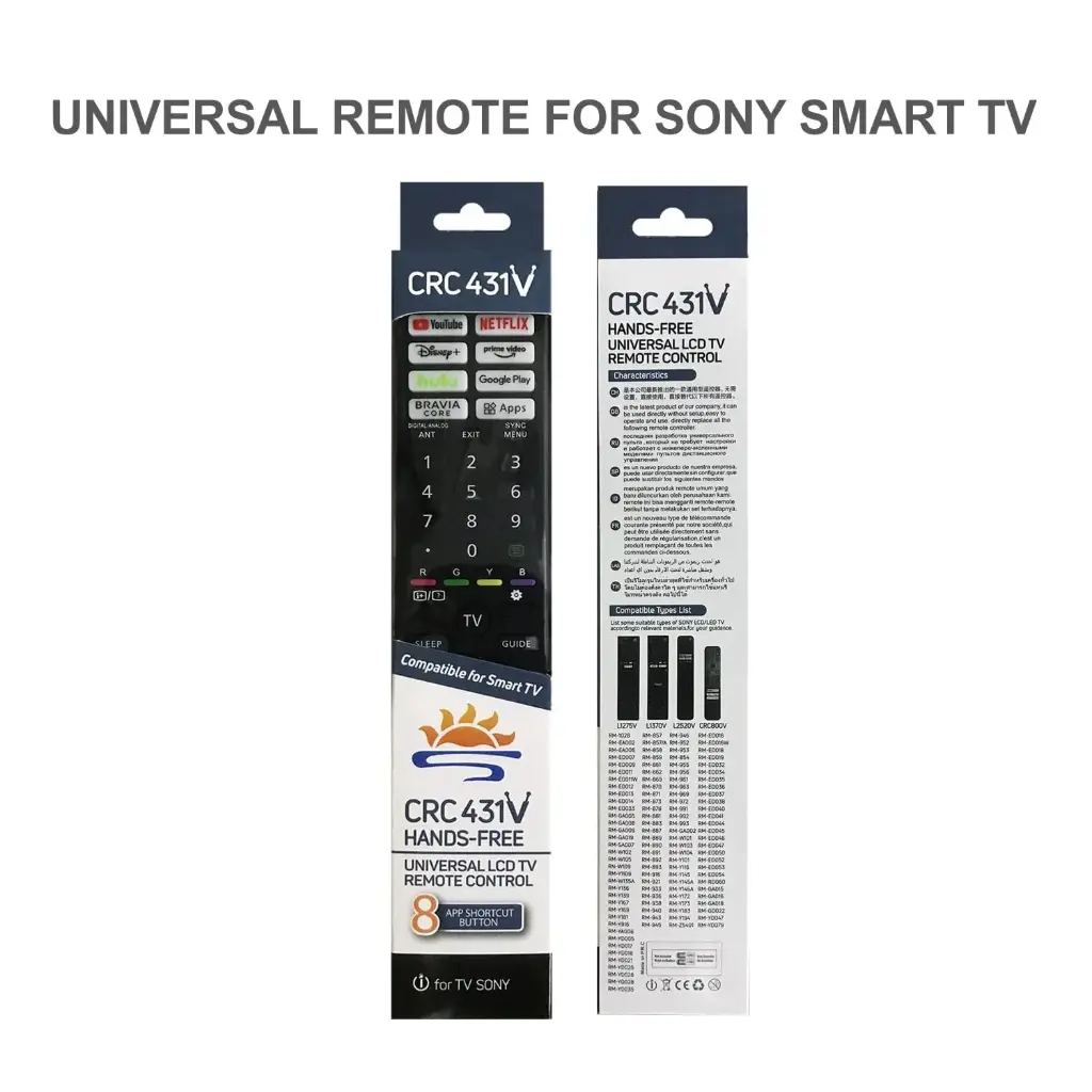 CONTROL CRC431V FOR TV SONY