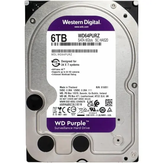 DISCO DURO WESTERN DIGITAL PURPLE WD40PURZ - 6TB