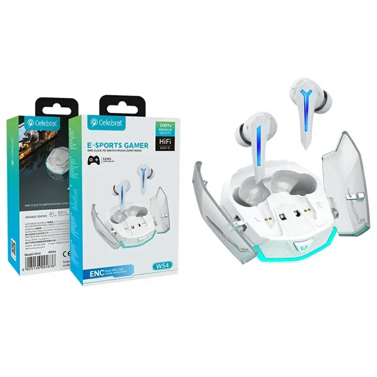 AUDIFONO CELEBRAT BLUETOOTH GAMER W54