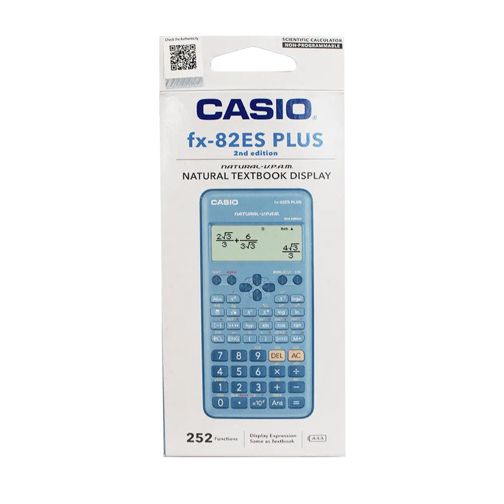 CALCULADORA CASIO CIENTIFICA FX-82ES PLUS 2NDA EDIT CELESTE