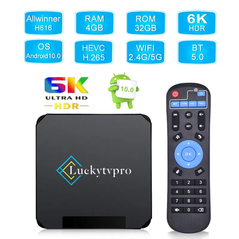 LUCKY TV PRO ANDROID TV BOX 4GB+32GB