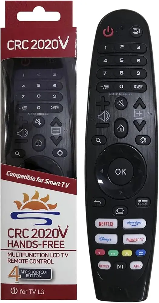 CONTROL DE TV LG CRC2020V