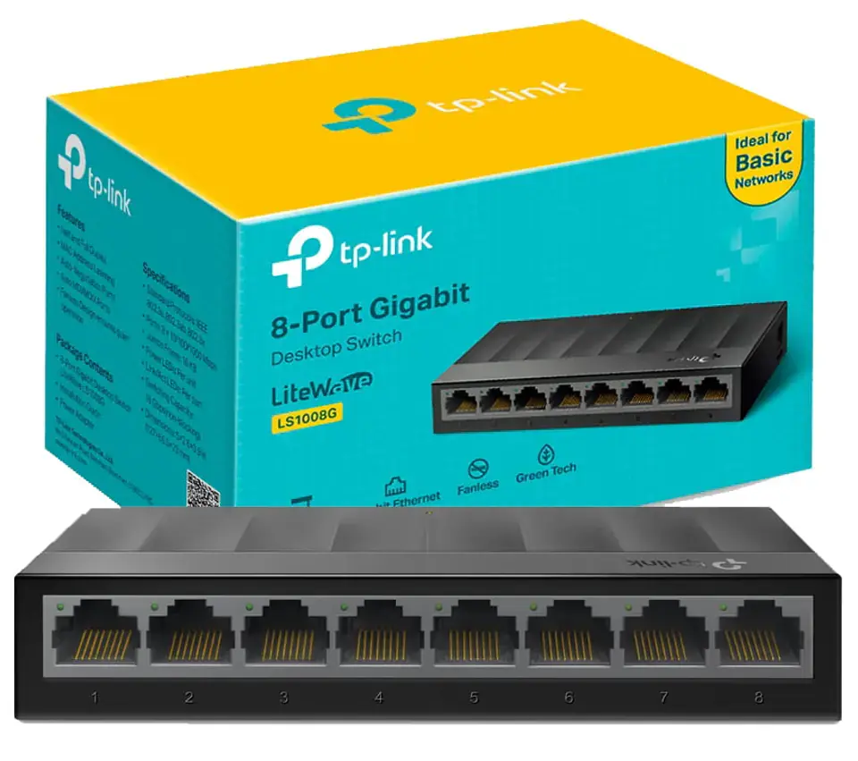 TP-LINK LS1008G 8 PORT GIGABIT DESKTOP SWITCH