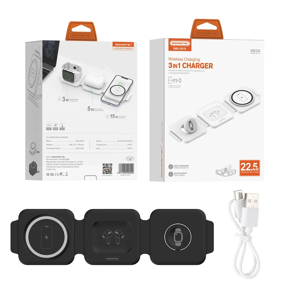 WIRELESS CHARGER 3IN1 CHARGER SMS-ZB18