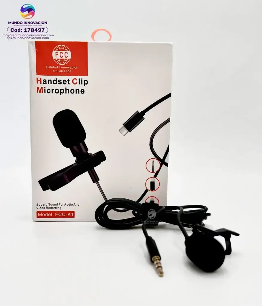 FCC-K1 - MICROFONO DE SOLAPA 3.5MM