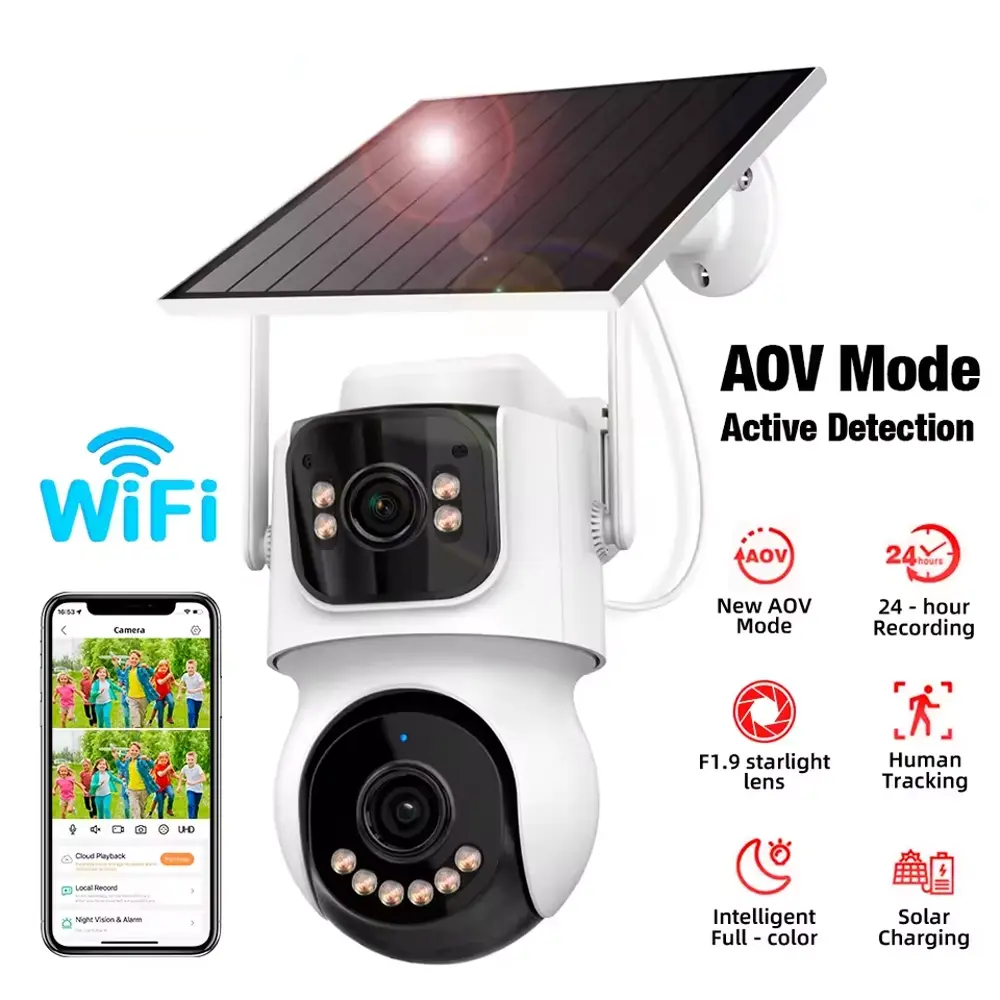 CAMARA SMART ICSEE TQ9-AV4-WIFI 9W SOLAR 