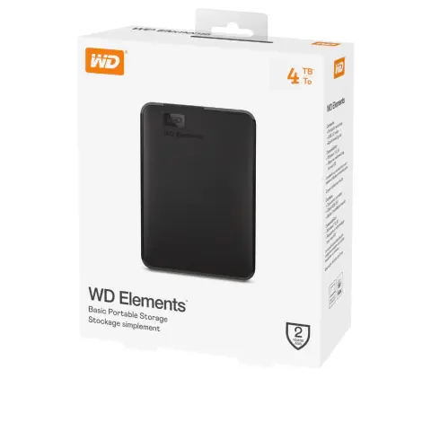 WD ELEMENTS PORTABLE HDD 2.5 USB 3.0  4T