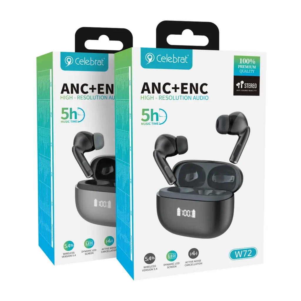 AUDIFONO CELEBRAT BLUETOOTH ANC+ENC W72