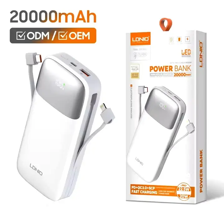  LDNIO POWER BANK PQ20  20000 MAH 