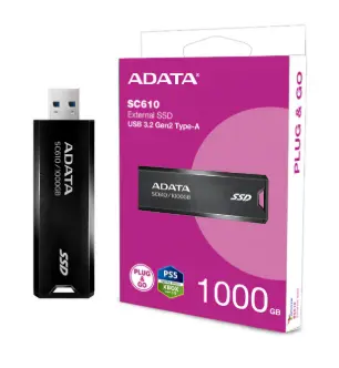 ADATA SC610 EXTERNAL SSD USB 3.2 GEN1 TYPE-A 1T