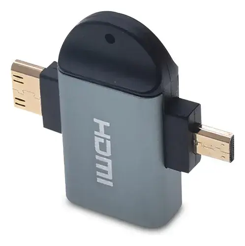 ADAPTADOR HDMI HEMBRA A MICRO HDMI, MINI HDMI