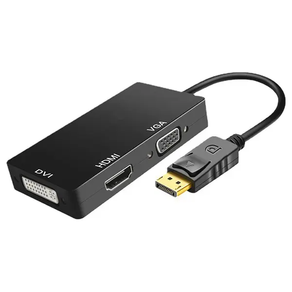 CABLE ADAPTADOR MINI DP A VGA+HDMI+DVI 