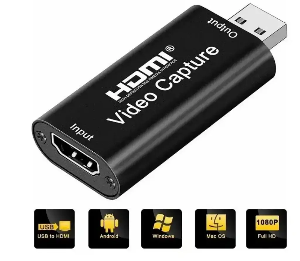 CAPTURADORA DE VIDEO USB - 1080P