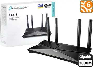 TPLINK AX3000 DUAL BAND WF 6 ROUTER EX511