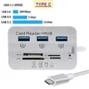 CARD READER + HUB 3.2/3.1 5-10GBPS - TIPO C